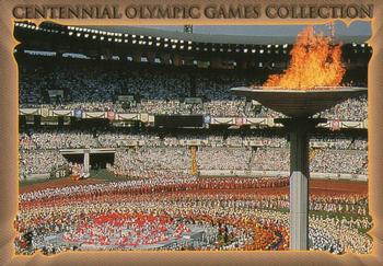 1996 Collect-A-Card Centennial Olympic Games Collection #78 50-Meter Freestyle - Men & Women Front