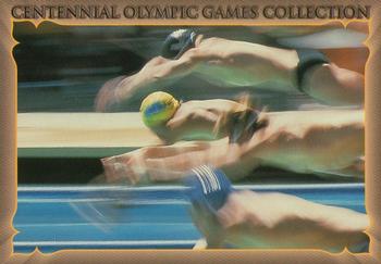 1996 Collect-A-Card Centennial Olympic Games Collection #79 100-Meter Freestyle - Men Front