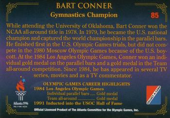 1996 Collect-A-Card Centennial Olympic Games Collection #85 Bart Conner Back