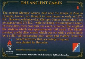 1996 Collect-A-Card Centennial Olympic Games Collection #8 The Ancient Games Back