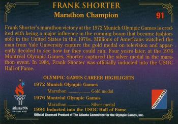 1996 Collect-A-Card Centennial Olympic Games Collection #91 Frank Shorter Back
