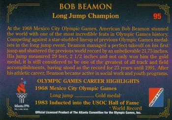1996 Collect-A-Card Centennial Olympic Games Collection #95 Bob Beamon Back