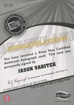 2009 Press Pass Fusion - Autographs Onyx #SS-JV Jason Varitek Back