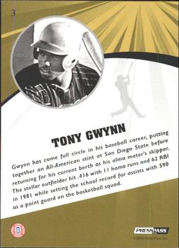 2009 Press Pass Fusion - Bronze #3 Tony Gwynn Back