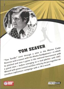 2009 Press Pass Fusion - Bronze #7 Tom Seaver Back