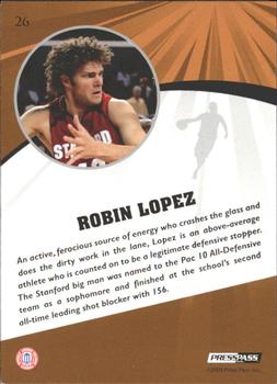 2009 Press Pass Fusion - Bronze #26 Robin Lopez Back
