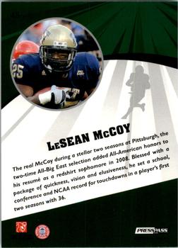 2009 Press Pass Fusion - Bronze #48 LeSean McCoy Back