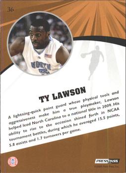 2009 Press Pass Fusion - Gold #36 Ty Lawson Back