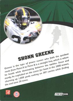 2009 Press Pass Fusion - Gold #44 Shonn Greene Back