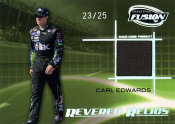 2009 Press Pass Fusion - Revered Relics Holofoil #RR-CE Carl Edwards Front