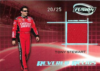 2009 Press Pass Fusion - Revered Relics Holofoil #RR-TS Tony Stewart Front