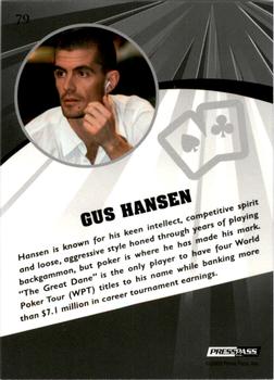 2009 Press Pass Fusion - Silver #79 Gus Hansen Back