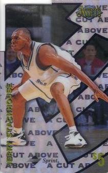 1996 Classic Assets - A Cut Above Phone Cards #5 Jerry Stackhouse Front