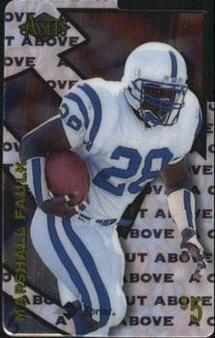 1996 Classic Assets - A Cut Above Phone Cards #6 Marshall Faulk Front