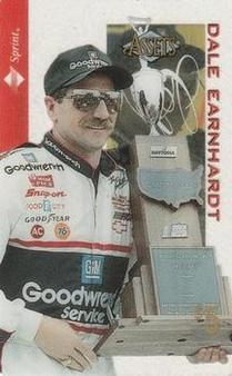 1996 Classic Assets - Crystal Phone Cards $5 #3 Dale Earnhardt Front