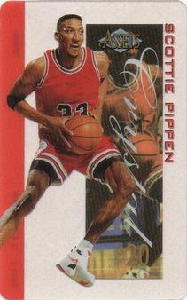 1996 Classic Assets - Crystal Phone Cards $20 #6 Scottie Pippen Front