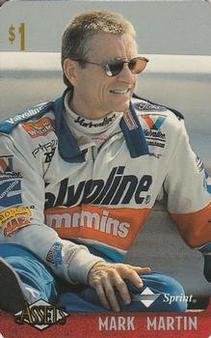 1996 Classic Assets - Phone Cards $1 #13 Mark Martin Front