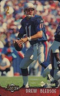 1996 Classic Assets - Phone Cards $2 #2 Drew Bledsoe Front