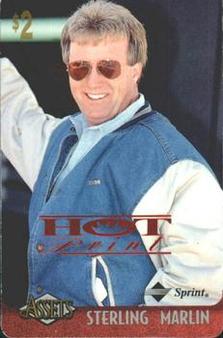 1996 Classic Assets - Phone Cards $2 Hot Prints #12 Sterling Marlin Front