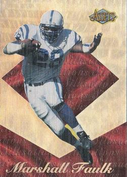 1996 Classic Assets - Silksations #S4 Marshall Faulk Front