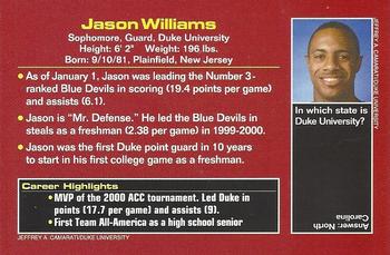 2001 Sports Illustrated for Kids - March Madness Stars #NNO Jason Williams Back