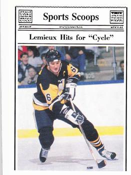1990 Sports Scoops (unlicensed) #NNO Mario Lemieux Front