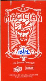 2012 Upper Deck Goodwin Champions - Mini Foil Magician Red #47 Karl Malone Back