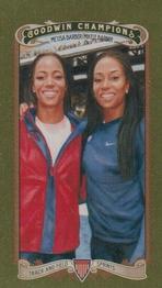 2012 Upper Deck Goodwin Champions - Mini Green #95 Mikele Barber / Me'Lisa Barber Front