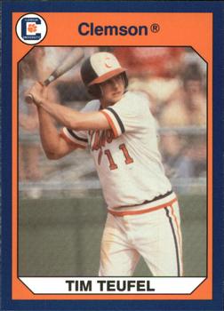 1990 Collegiate Collection Clemson Tigers #23 Tim Teufel Front