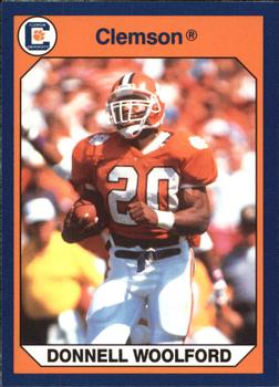 1990 Collegiate Collection Clemson Tigers #84 Donnell Woolford Front