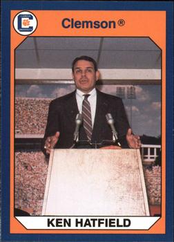 1990 Collegiate Collection Clemson Tigers #108 Ken Hatfield Front