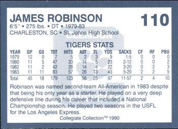 1990 Collegiate Collection Clemson Tigers #110 James Robinson Back