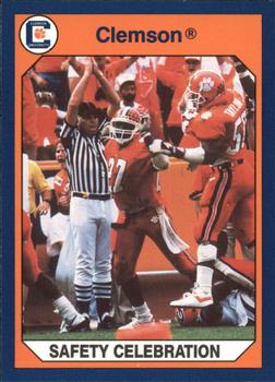 1990 Collegiate Collection Clemson Tigers #142 Safety Celebration Front