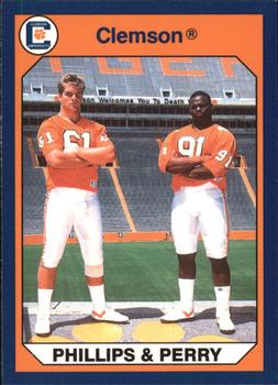 1990 Collegiate Collection Clemson Tigers #144 John Phillips / Michael Dean Perry Front
