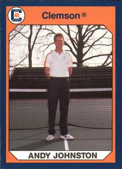 1990 Collegiate Collection Clemson Tigers #152 Andy Johnston Front