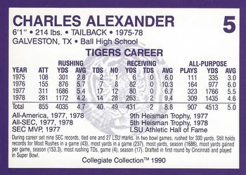 1990 Collegiate Collection LSU Tigers #5 Charles Alexander Back