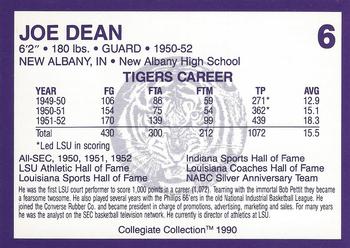 1990 Collegiate Collection LSU Tigers #6 Joe Dean Back