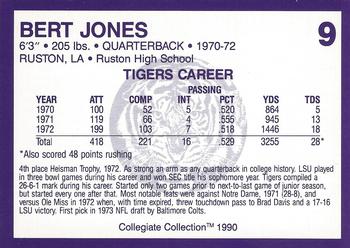 1990 Collegiate Collection LSU Tigers #9 Bert Jones Back
