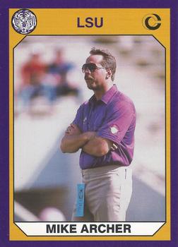 1990 Collegiate Collection LSU Tigers #12 Mike Archer Front