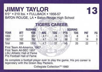 1990 Collegiate Collection LSU Tigers #13 Jim Taylor Back