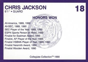 1990 Collegiate Collection LSU Tigers #18 Chris Jackson Back