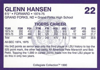 1990 Collegiate Collection LSU Tigers #22 Glenn Hansen Back