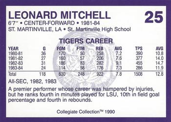 1990 Collegiate Collection LSU Tigers #25 Leonard Mitchell Back