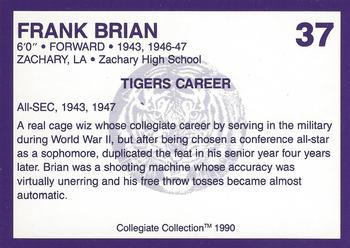 1990 Collegiate Collection LSU Tigers #37 Frank Brian Back