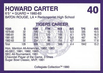 1990 Collegiate Collection LSU Tigers #40 Howard Carter Back