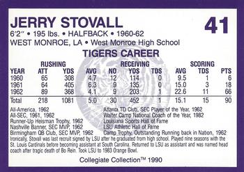 1990 Collegiate Collection LSU Tigers #41 Jerry Stovall Back