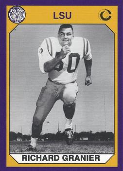 1990 Collegiate Collection LSU Tigers #45 Richard Granier Front