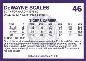 1990 Collegiate Collection LSU Tigers #46 DeWayne Scales Back