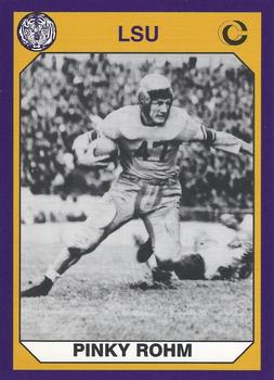 1990 Collegiate Collection LSU Tigers #47 Pinky Rohm Front
