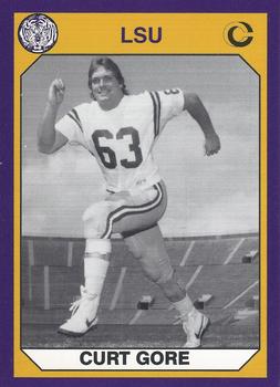 1990 Collegiate Collection LSU Tigers #55 Curt Gore Front